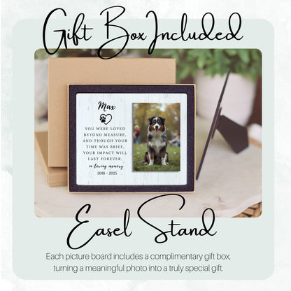 Pet Memorial - Dog Memorial Pet Loss Gifts - Dog Plaque - Horizontal