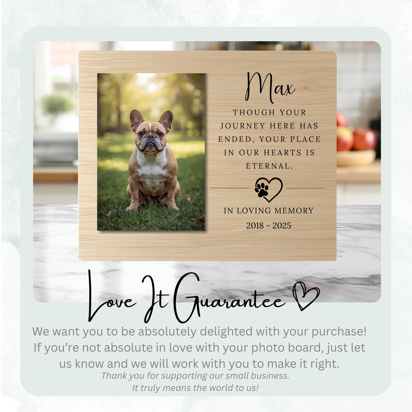 Pet Memorial Gifts - Pet Memorial Gift Remembrance Gift - Plaque - Horizontal