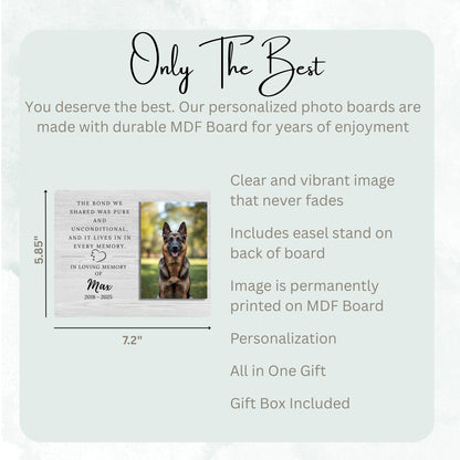 Pet Memorial Gift - Pet Remembrance Gift Memorial - Remembrance Plaque - Horizontal