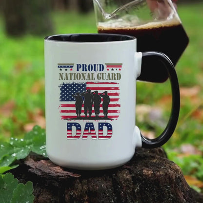 Proud National Guard Dad Coffee Mug, Army National Guard, Veteran Appreciation, Military Family Gift, Gift For Heroes