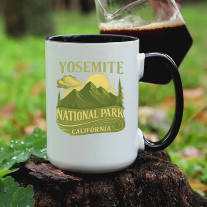 Yosemite National Park Accent Mug, Yosemite Gift, Yosemite Travel Gift, California Trip, Granola Girl Gift
