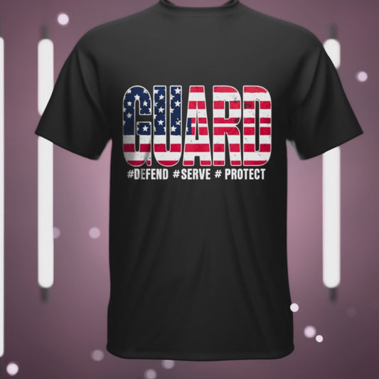 National Guard Patriotic Tee - Perfect for Veterans, Memorial Day, Independence Day, Supporters of the Armed Forces, United States Pride