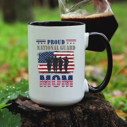 Proud National Guard Mom Mug, Army National Guard, Armed Forces, Veteran Appreciation, Military Family Gift